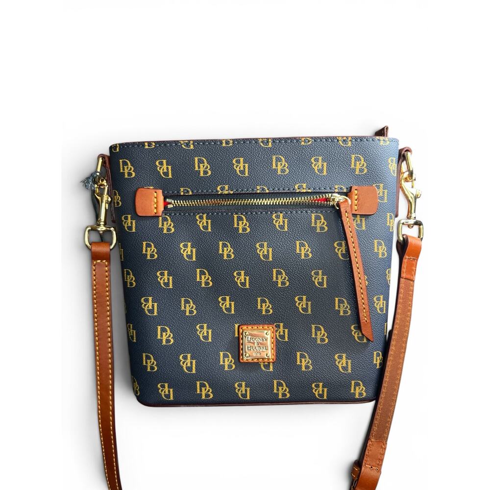 Dooney & Bourke Gretta Small Zip Crossbody Bag Navy Blue NWT